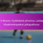 4-4-1-1 Muoto: Puolustava peitto, Hyökkäävä tuki, Pelaajaroolit hyökkäävässä jalkapallossa